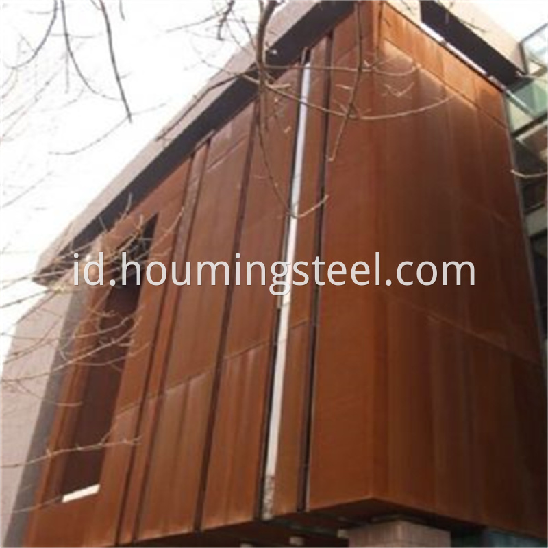 corten steel house